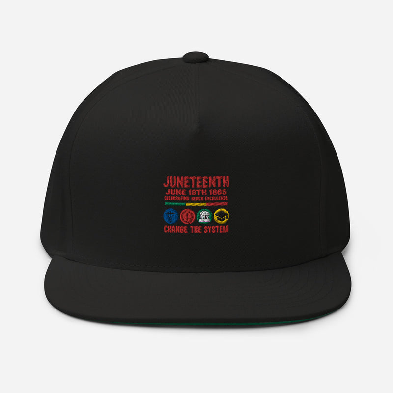 Flat Bill Cap - thisjuneteenth