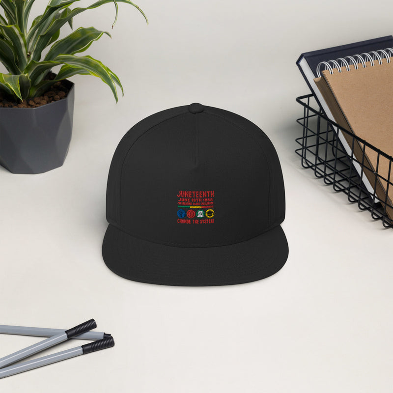 Flat Bill Cap - thisjuneteenth