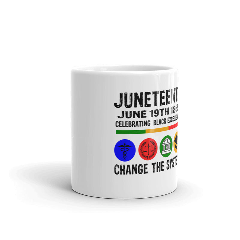 White glossy mug - thisjuneteenth