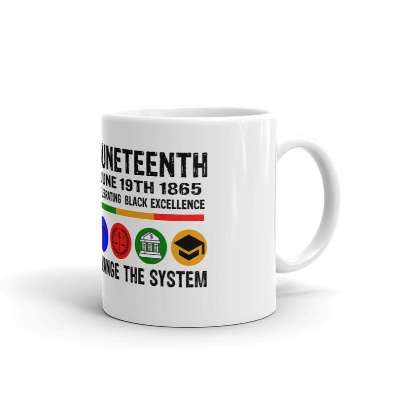 White glossy mug - thisjuneteenth