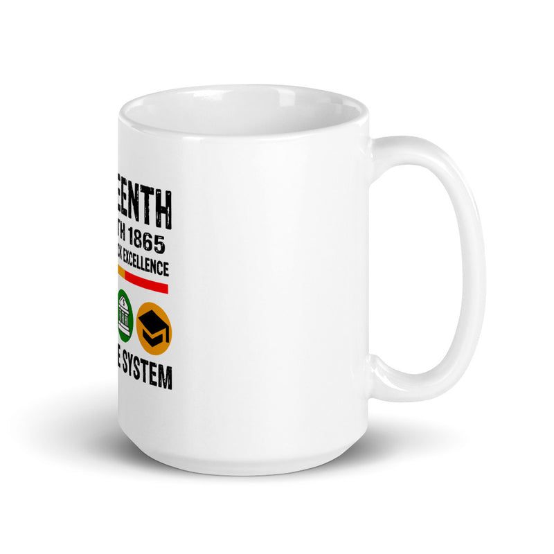 White glossy mug - thisjuneteenth