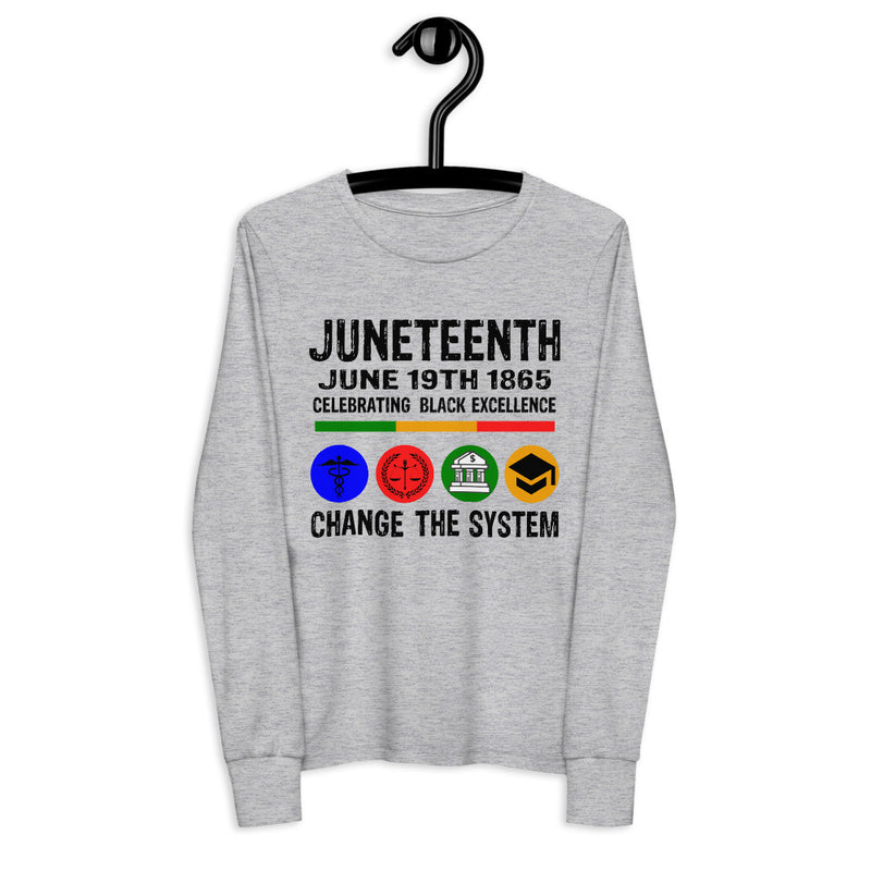 Youth long sleeve tee - thisjuneteenth