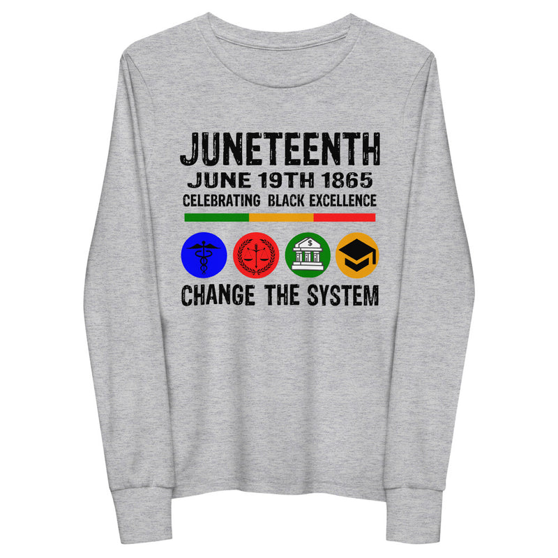 Youth long sleeve tee - thisjuneteenth